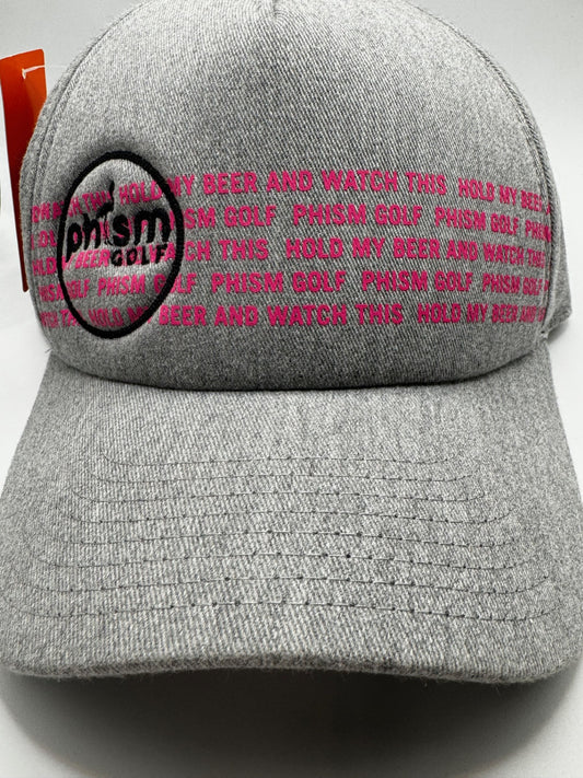 HOLD MY BEER HAT - GREY